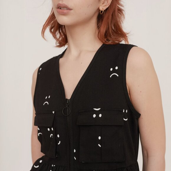 Happy Sad Gilet Dress Size Small - Picture 8 of 12